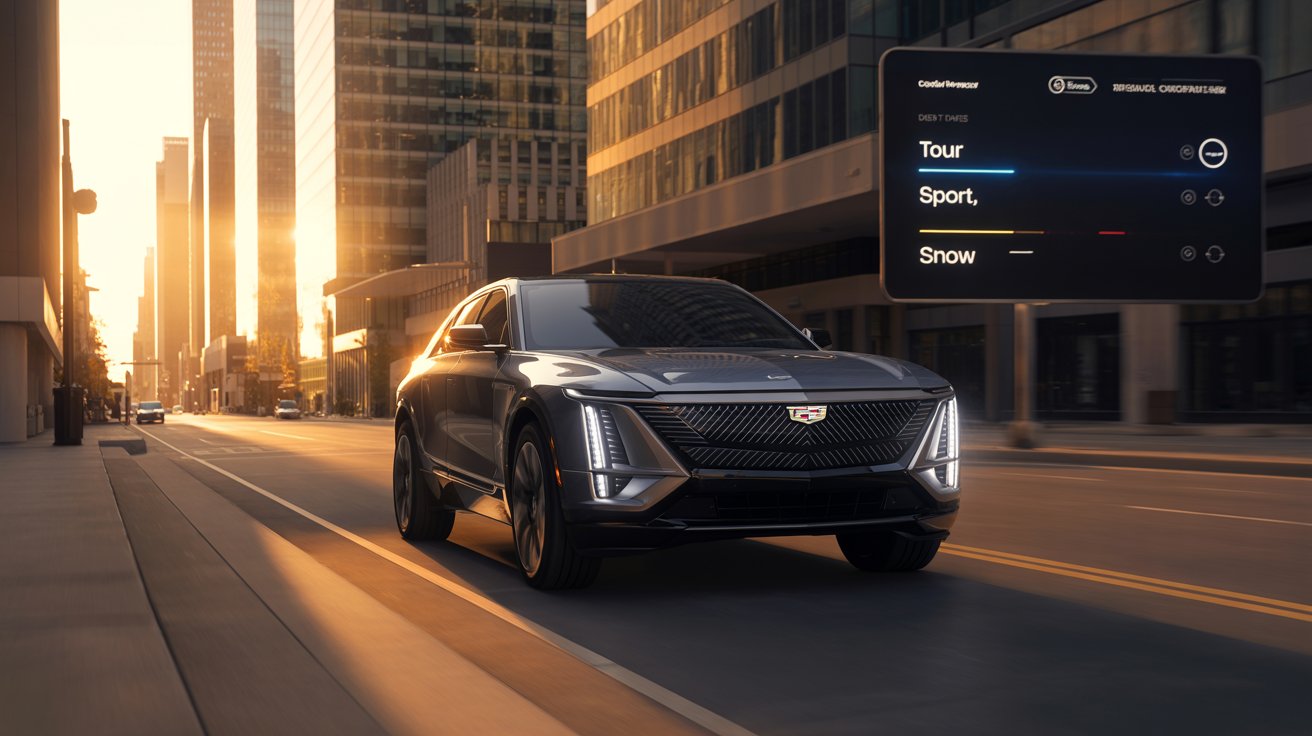 do the driving modes in cadillac lyriq offer different ranges or battery usages?