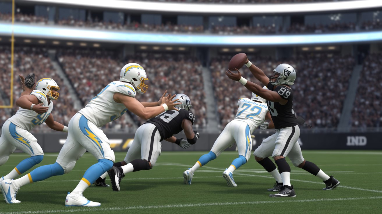 los angeles chargers vs las vegas raiders match player stats