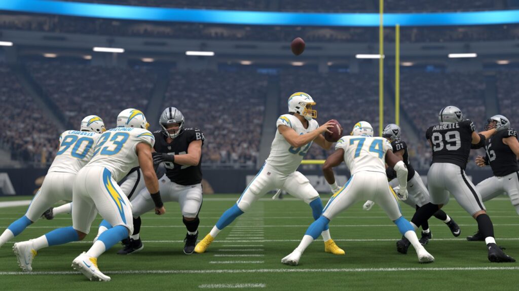 los angeles chargers vs las vegas raiders match player stats