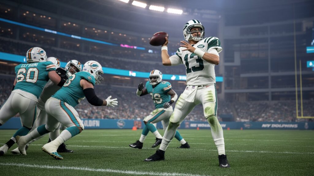 new york jets vs miami dolphins match player stats