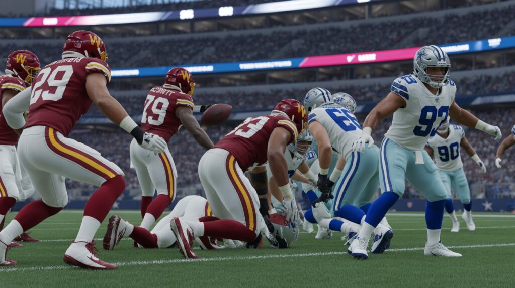 washington commanders vs dallas cowboys match player stats