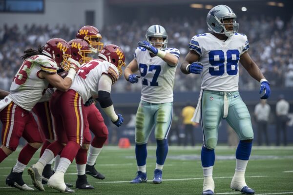 washington commanders vs dallas cowboys match player stats