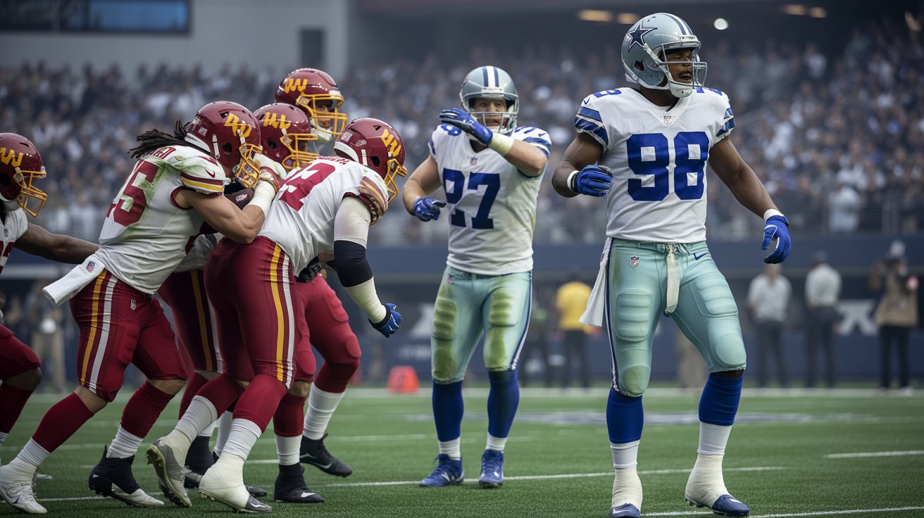 washington commanders vs dallas cowboys match player stats