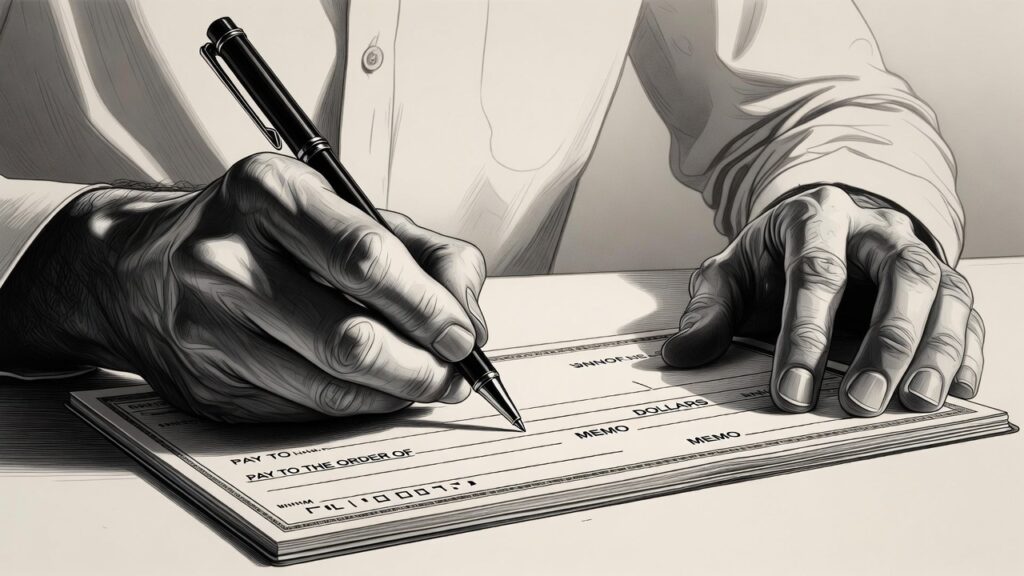 how to write a check