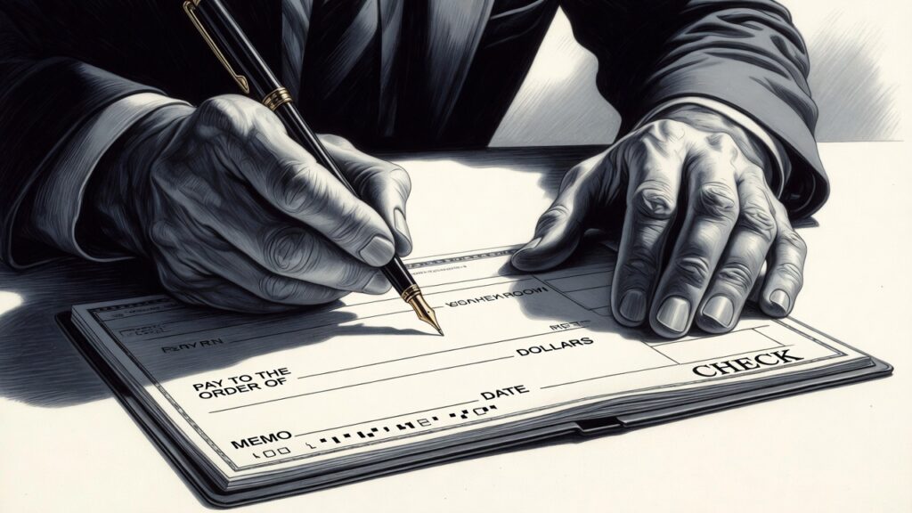 how to write a check