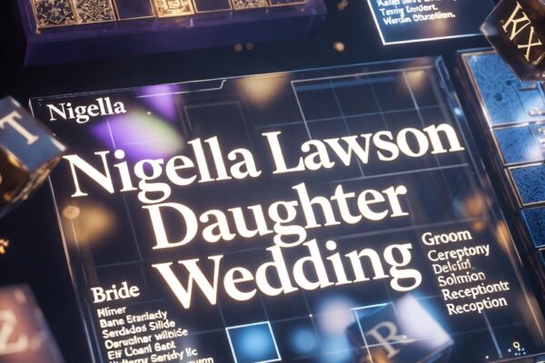 Nigella Lawson Daughter Wedding